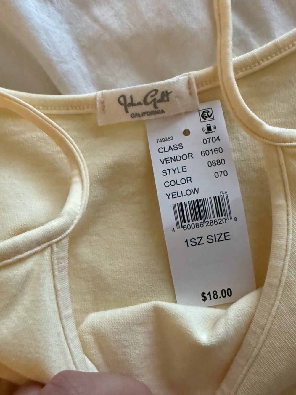 Brandy Melville Yellow Spaghetti-Strap Tank Top - Picture 3 of 3